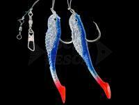 Dega Soft Bait Fish-Rig 2 arms - Blue Glitter