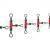 Jaxon Barrel Swivel triple with beads